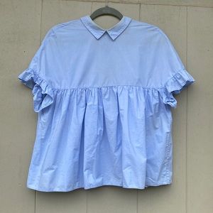 Zara Chambray Blouse